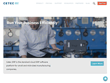 Tablet Screenshot of cetecerp.com